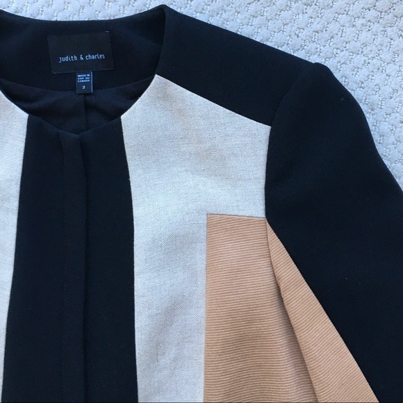 Judith & Charles - Colourblock Pattern Jacket - Picture 2 of 10